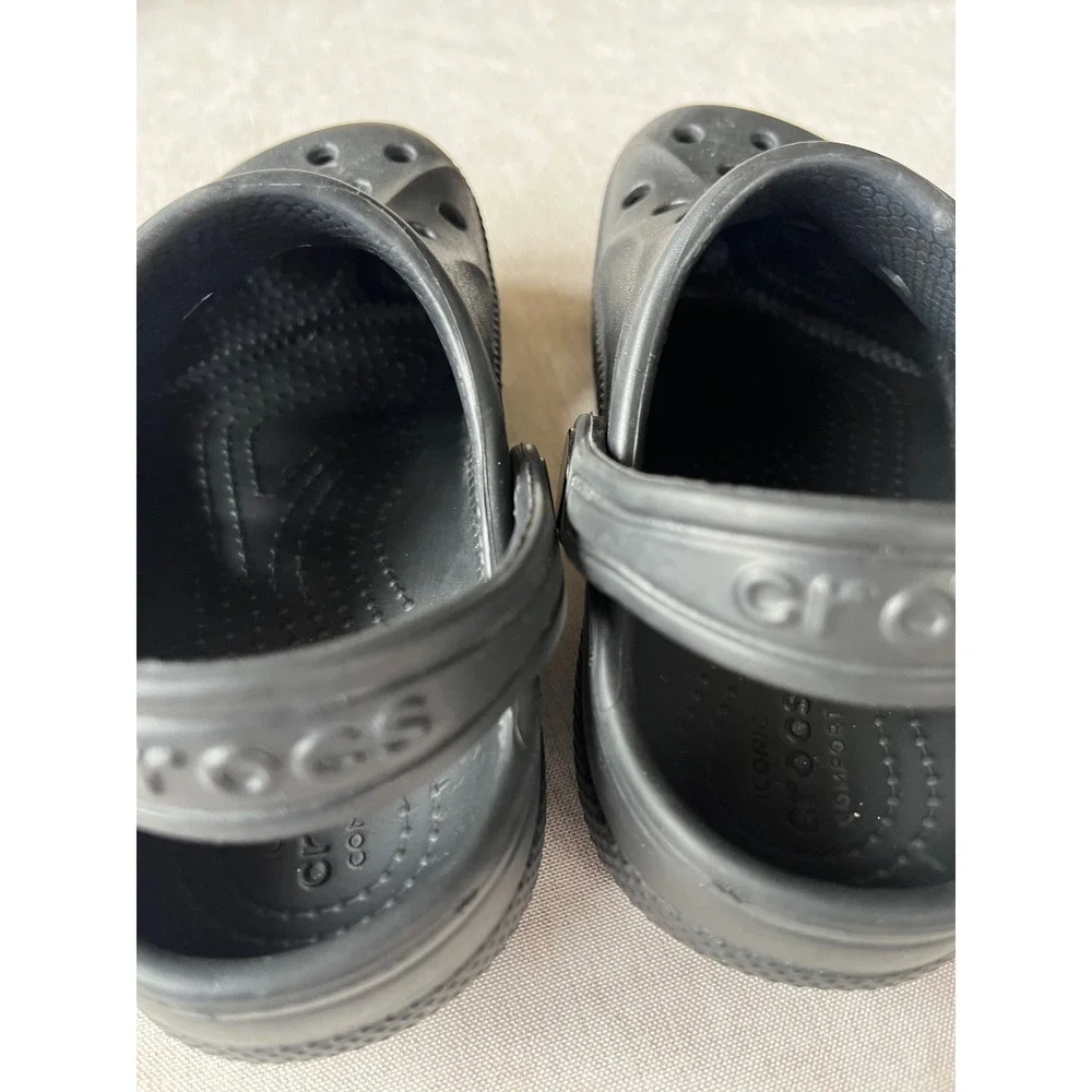 Crocs Classic Clog‎ Black Toddler Size 9 Kids Slip On Water Shoes 10001-001